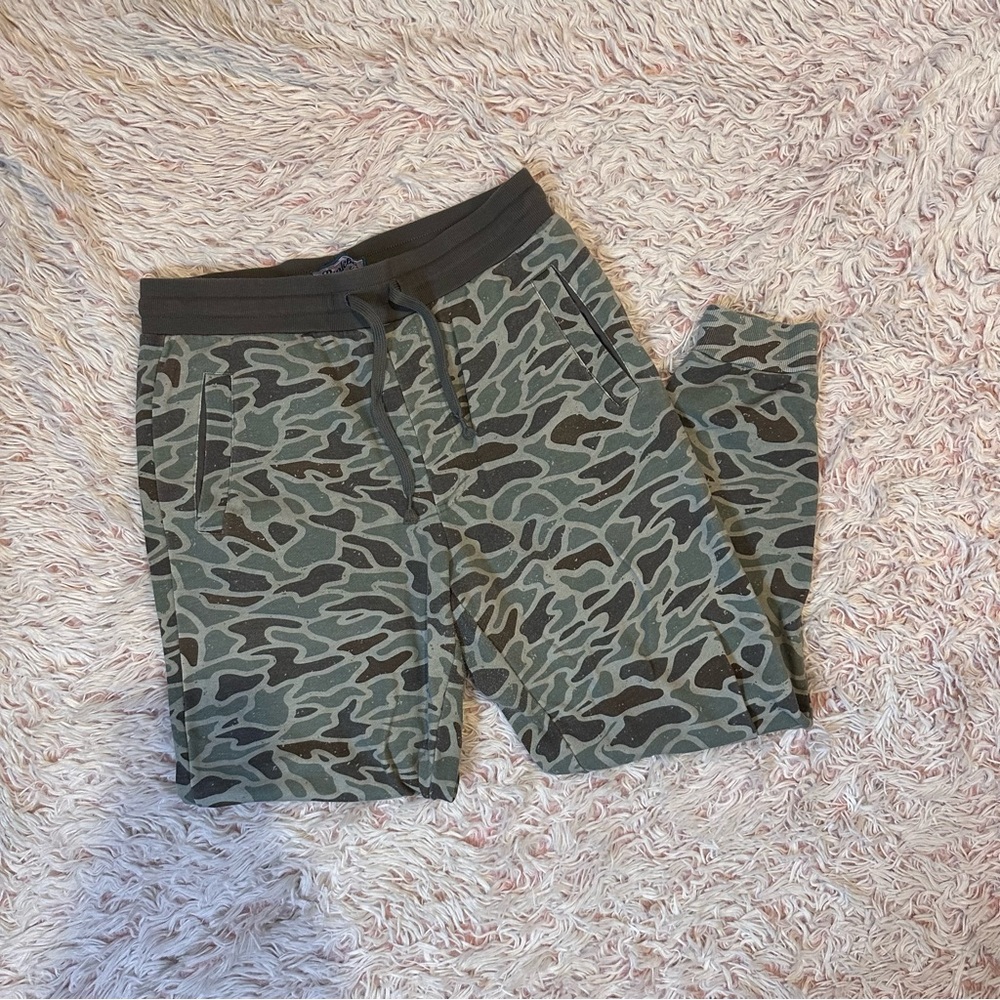BURLEBO Duck Camo Camouflage Jogger Sweat Lounge Pants